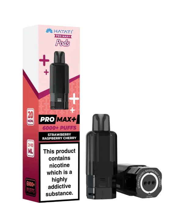 Strawberry Raspberry Cherry  Hayati Pro Max Plus 6K Prefilled Pods | 20mg